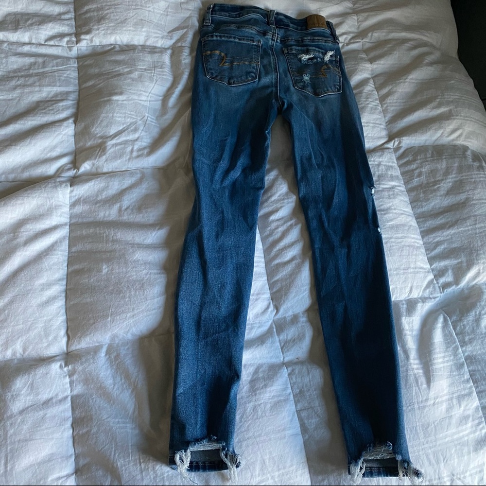 Hi Rise Distressed Jegging - Picture 2 of 2